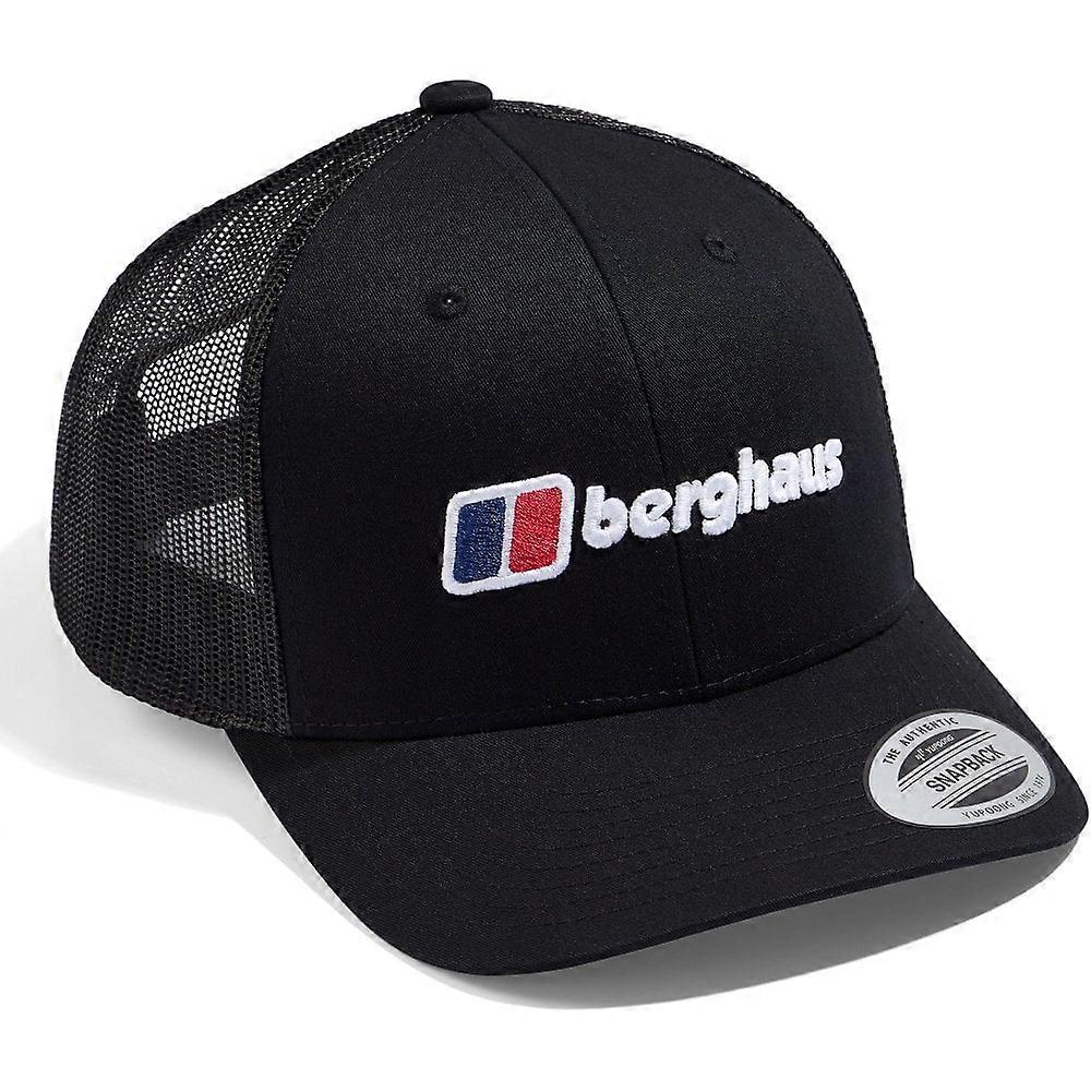 Adults Berghaus Logo Recognition Trucker Cap / Black/Black / ONE