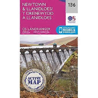 Newtown & Llanidloes (OS Landranger Active Map)