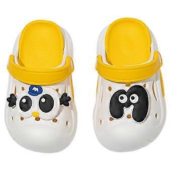 Sabots pour tout-petits garçons et filles, sandales à enfiler, chaussures d'eau d'été pour enfants, pantoufles de douche, jaunes, 5,5-6 ans