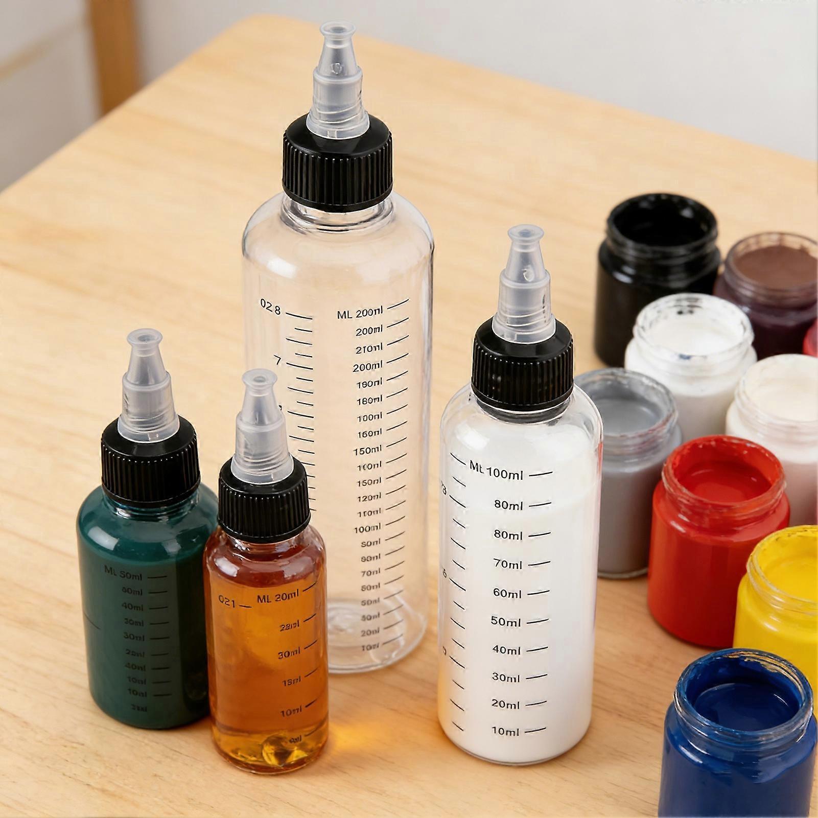Graduated Squeeze Bottle With Cap for Home Needs Simple Functional Des