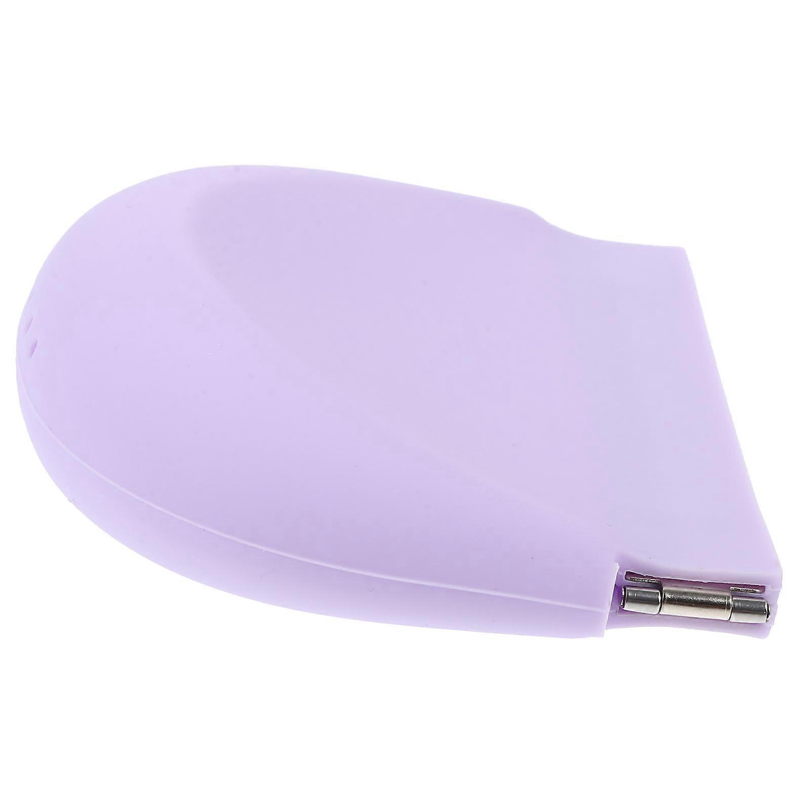 Lavender Silicone Denture Case Multi-Function Retainer Case for 5Pcs Travel