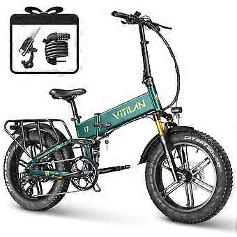 Vitilan i7 pro 3.0 green Electric Bike  20 Fat Tyre E-bike 48V 20AH Samsung Battery IPX6 Off-Road