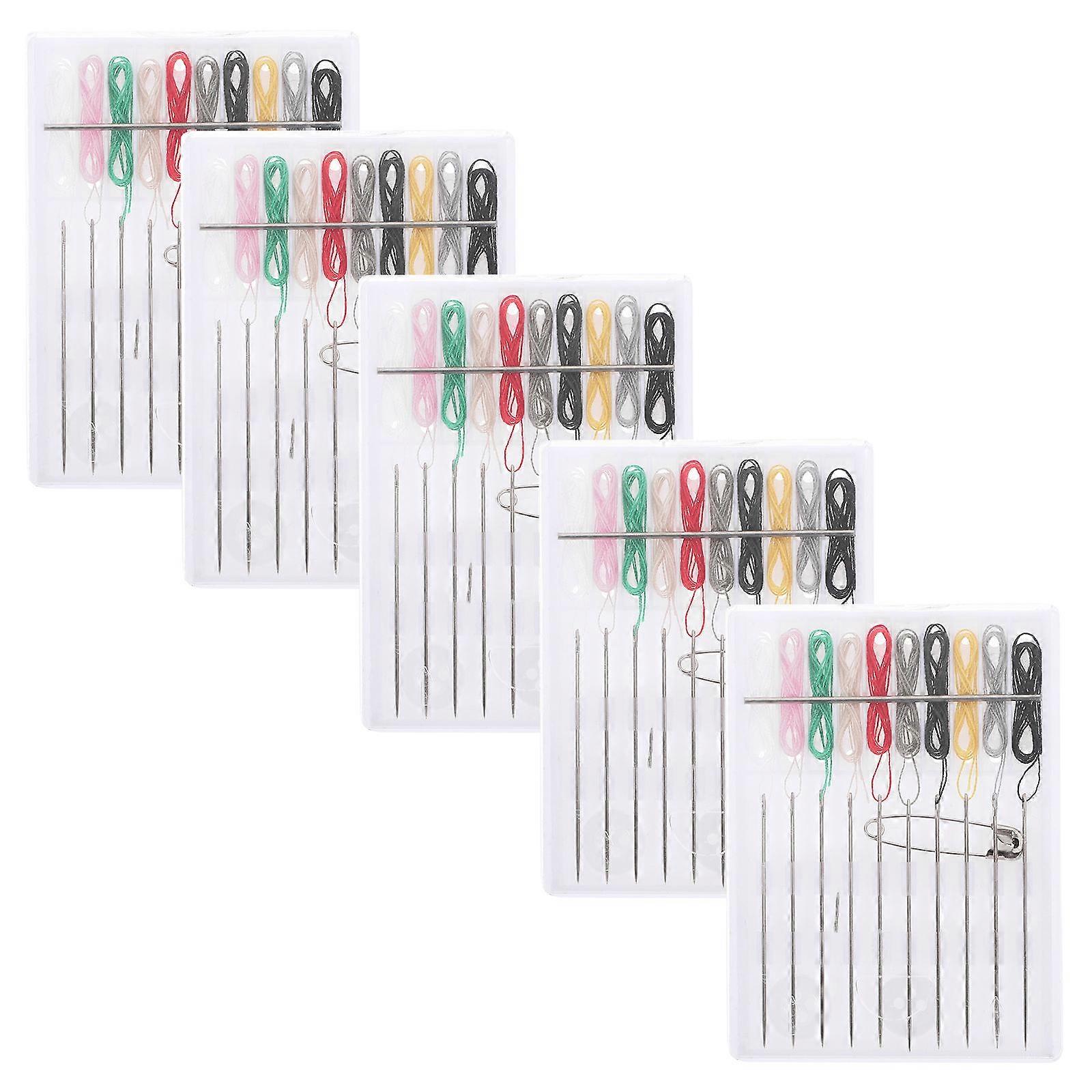 Sewing Thread Kit Disposable Multifunctional Sewing Needle Kit 5Packs