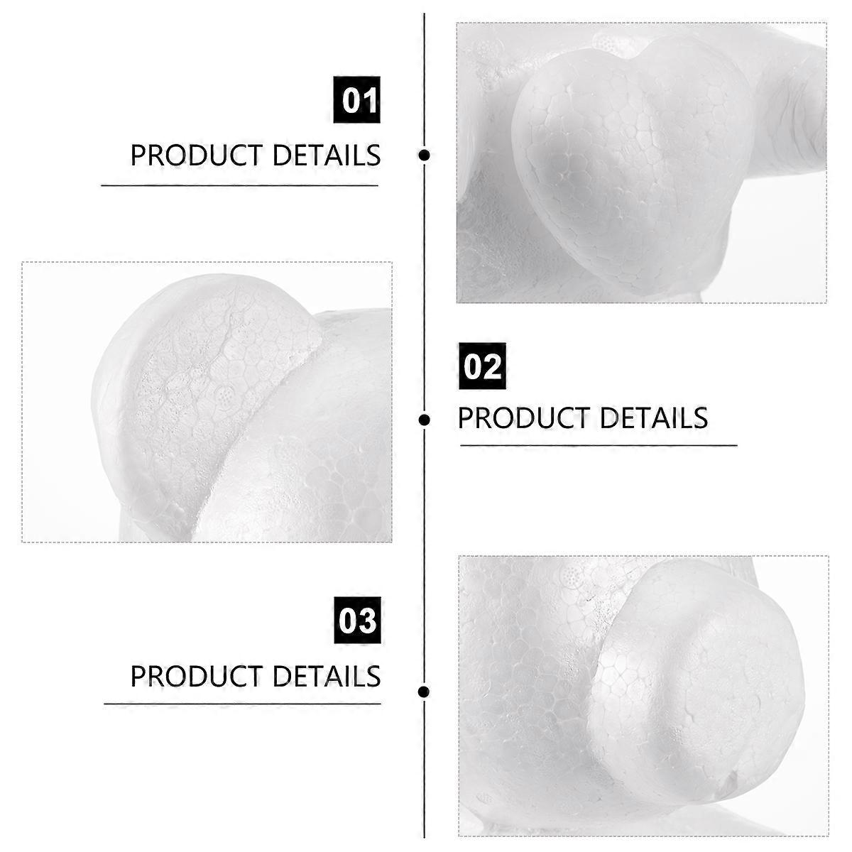 Bear Shape Modelling Foam Bear Mold for DIY Use 1Pcs White Craft