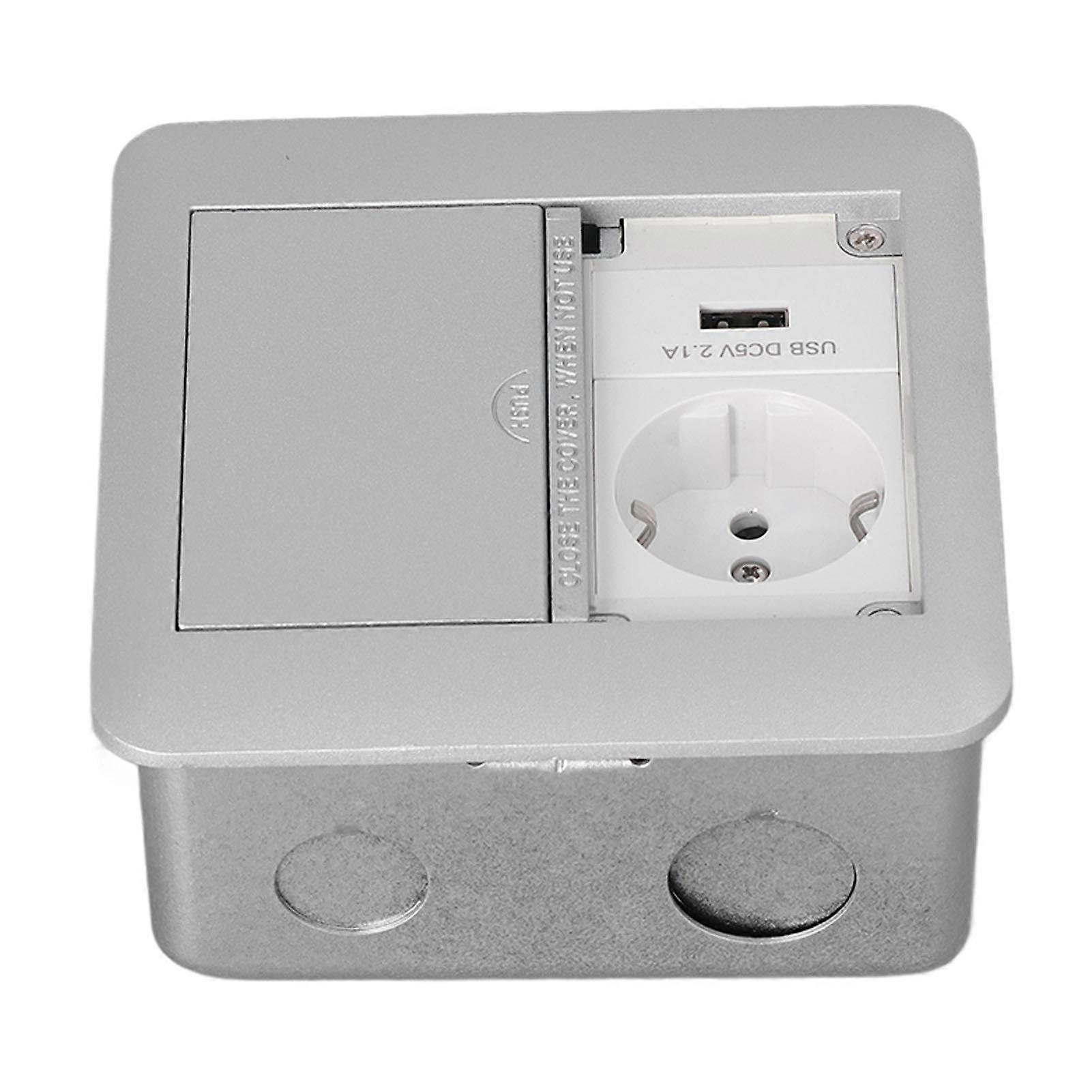 Power Socket Multifunctional 2 Outlets Flame Retardant Waterproof Recessed Outlet