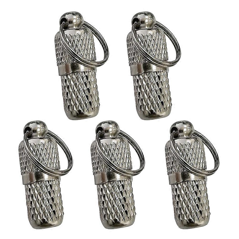 Collar Hanging Pendant for Pets Anti-Lost Function 5Pcs Durable Silver
