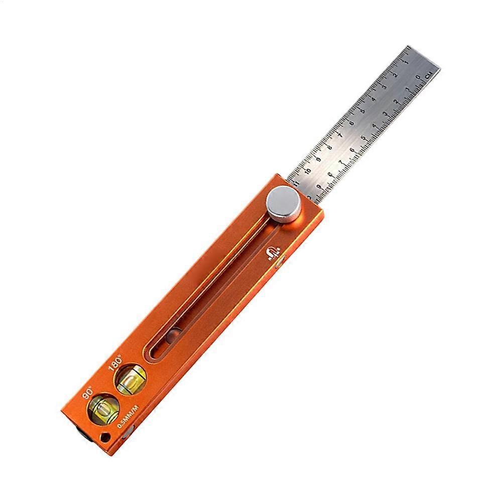 Carpenter Ruler Magnetic Precision Measuring Tool Multi Function Sliding Level Gauge