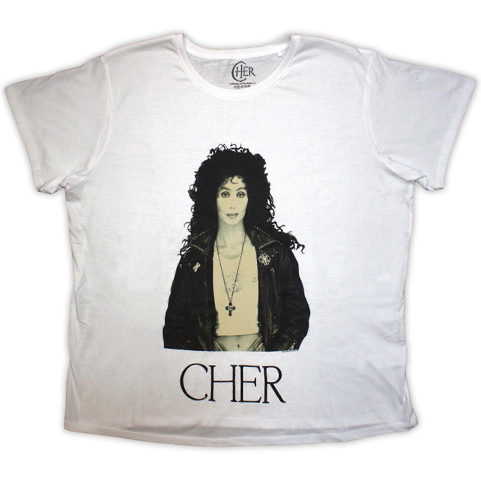Cher Ladies T-Shirt: Leather Jacket