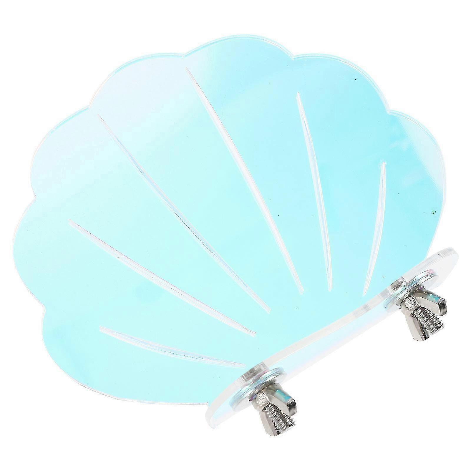 Acrylic Bird Perch Platform Shell Shape for Parrot Cage