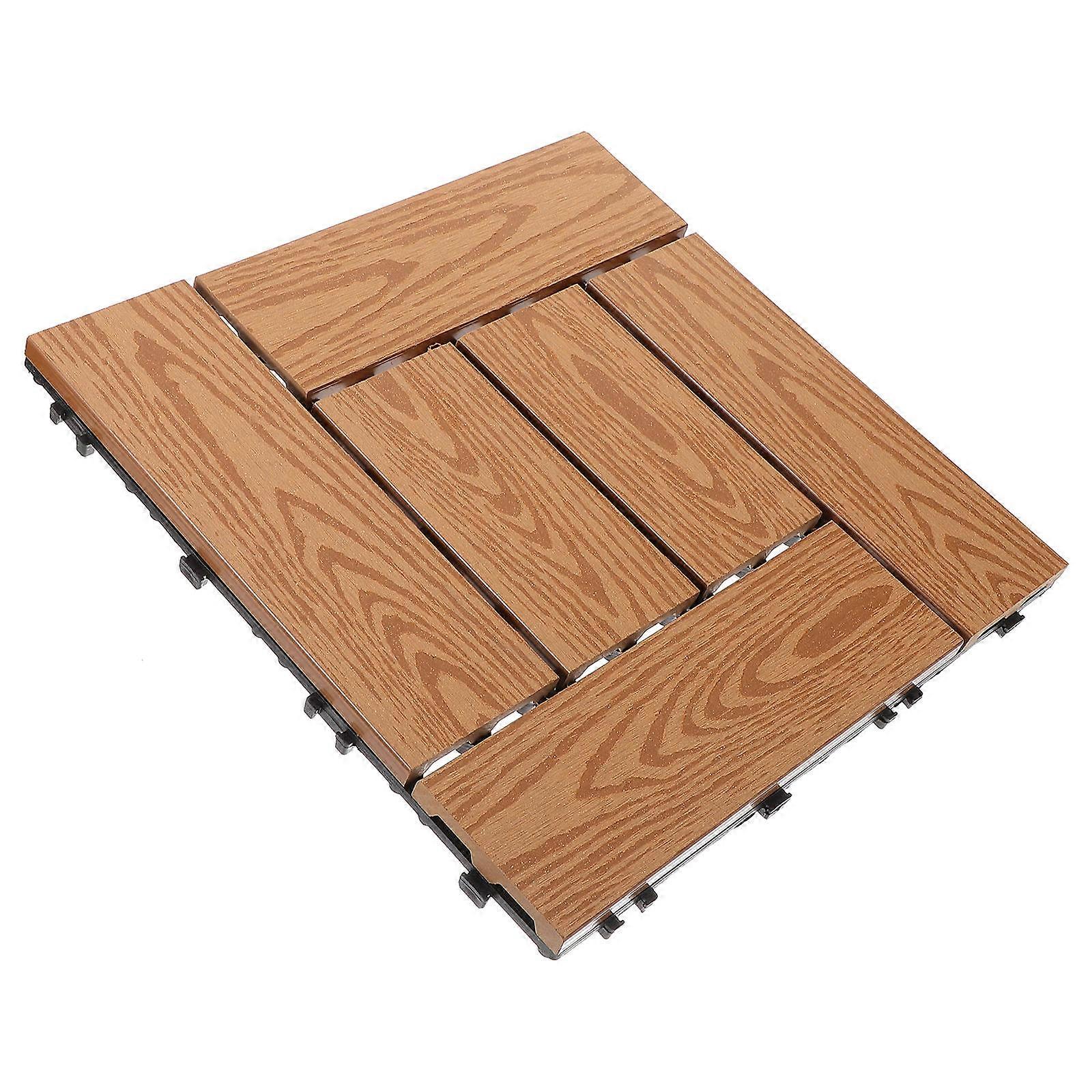 Backyard Interlocking Deck Tile Balcony Deck Floor Yard Floor Tile Decoration
