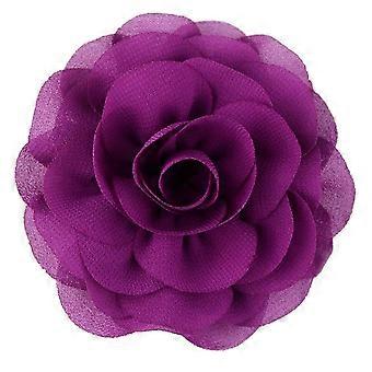 6Pcs Dog Collar Bows And Flowers For Girls Small Medium Dogs Puppies Pinkburgundy + Deep Purple + Light Purple