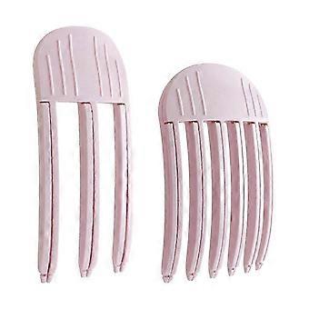 2 stks pluizig haar kam natuurlijke bump up kam volume clip draagbare reizen hete wind waaien voorhoofd pony styling kam vrouwen meisjes haaraccessoires