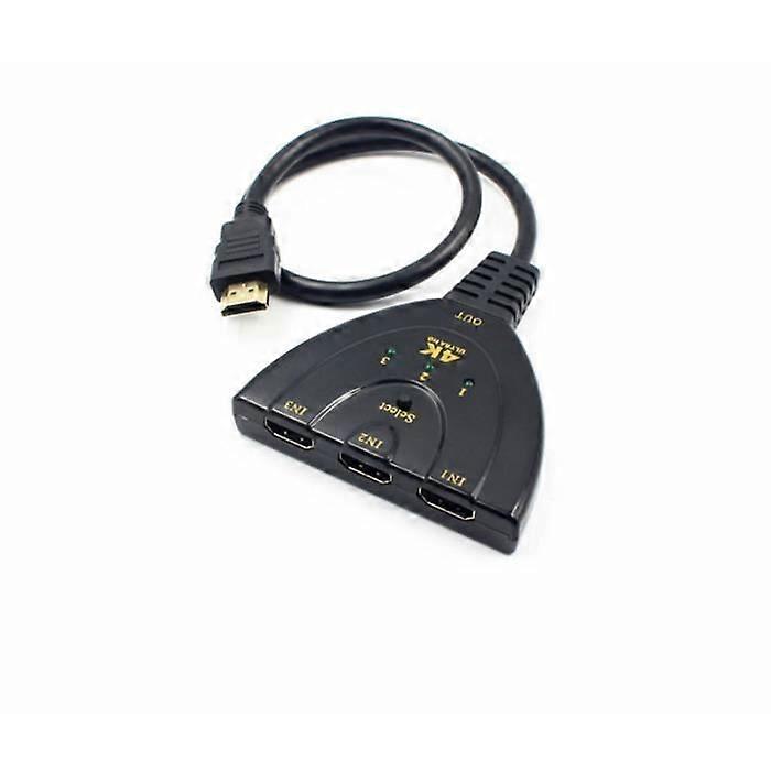 HDMI Multi-Outlet 3-Input 1-Output 4K Switcher Adapter Cable