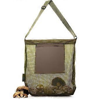 Portable Mushroom Foraging Bag Convenient Storage Hands-Free Picking Mesh Design with Front Pocket Easy-to-carry Mushroom Bag
