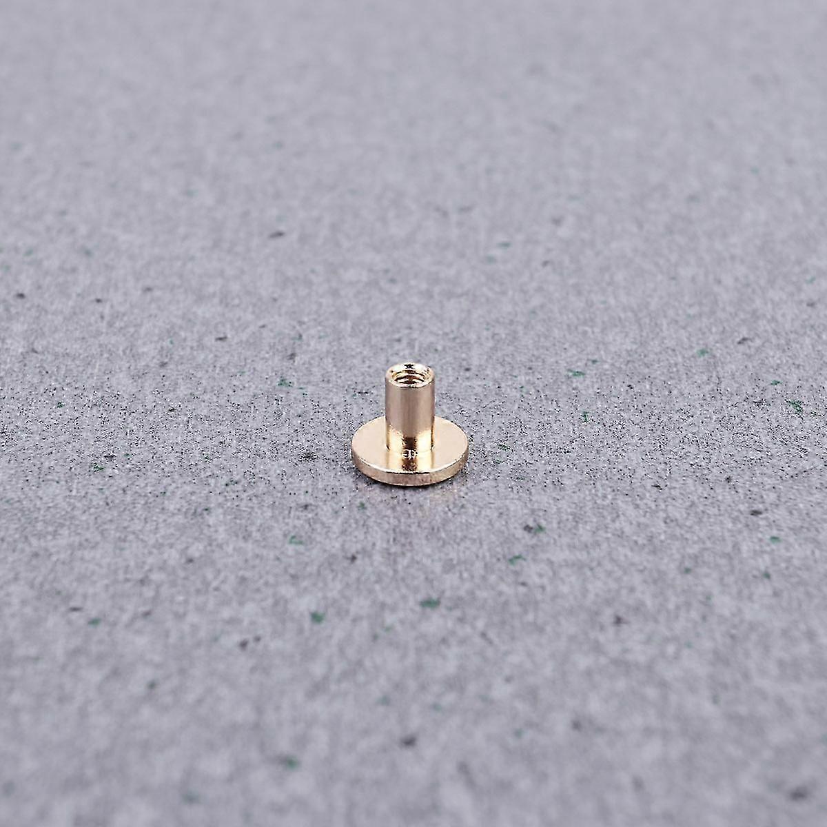 Flat Rivets Copper Fastener For Diy Work Leatherworking 6.5mm 30Pcs