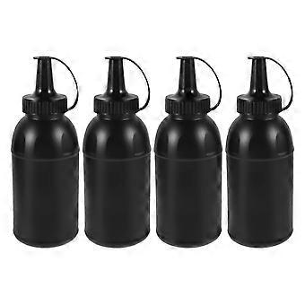 Set di 4 bottiglie di plastica per giochi di tiro all'aperto.