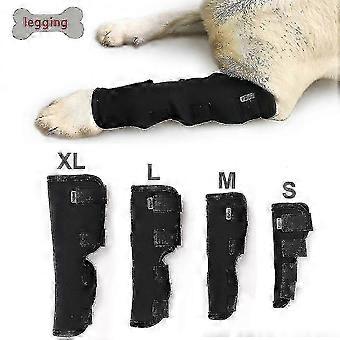 Dog Anti-Lick Leg Wrap Protector compatible with Teddy & Small Dogs - Hock Sleeve Compression Brace & Foot Cover Guard