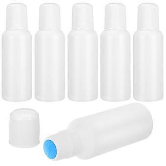 6 Pcs Garrafas Aplicadoras Vazias Linimentos Cabeça de Esponja Garrafa Aplicador de Cabeça de Esponja Recarregável 100ml