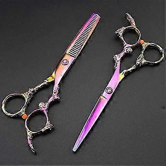 Professional 6-Inch Hairdressing Scissors Set – Barber Shears with Thinning & Cutting Blades