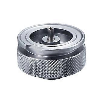 Gasadapter Konverter Camping Camping Anschluss Gasflasche Adapter für Outdoor Wandern Picknick Trekking Indoor Gasadapter Zubehör 4 * 4 * 3CM (Silber