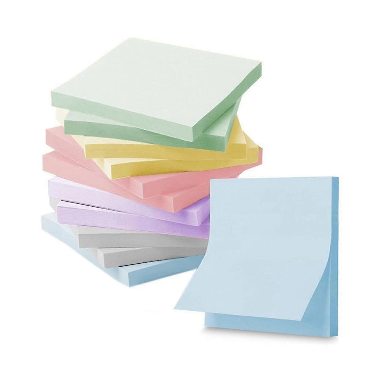 Super Sticky Notes, 3x3 polegadas, 12 almofadas, Morandi Colors, Bulk Pack, Aderência superior, Eco-Friend
