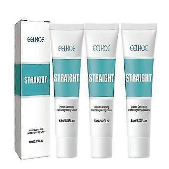1-3stk Ny proteinkorrigerende hårrettingskrem - Silke &; Gloss Hair Straightening Cream, Nourishing Fast Smoothing Collagen Hair Straightener C