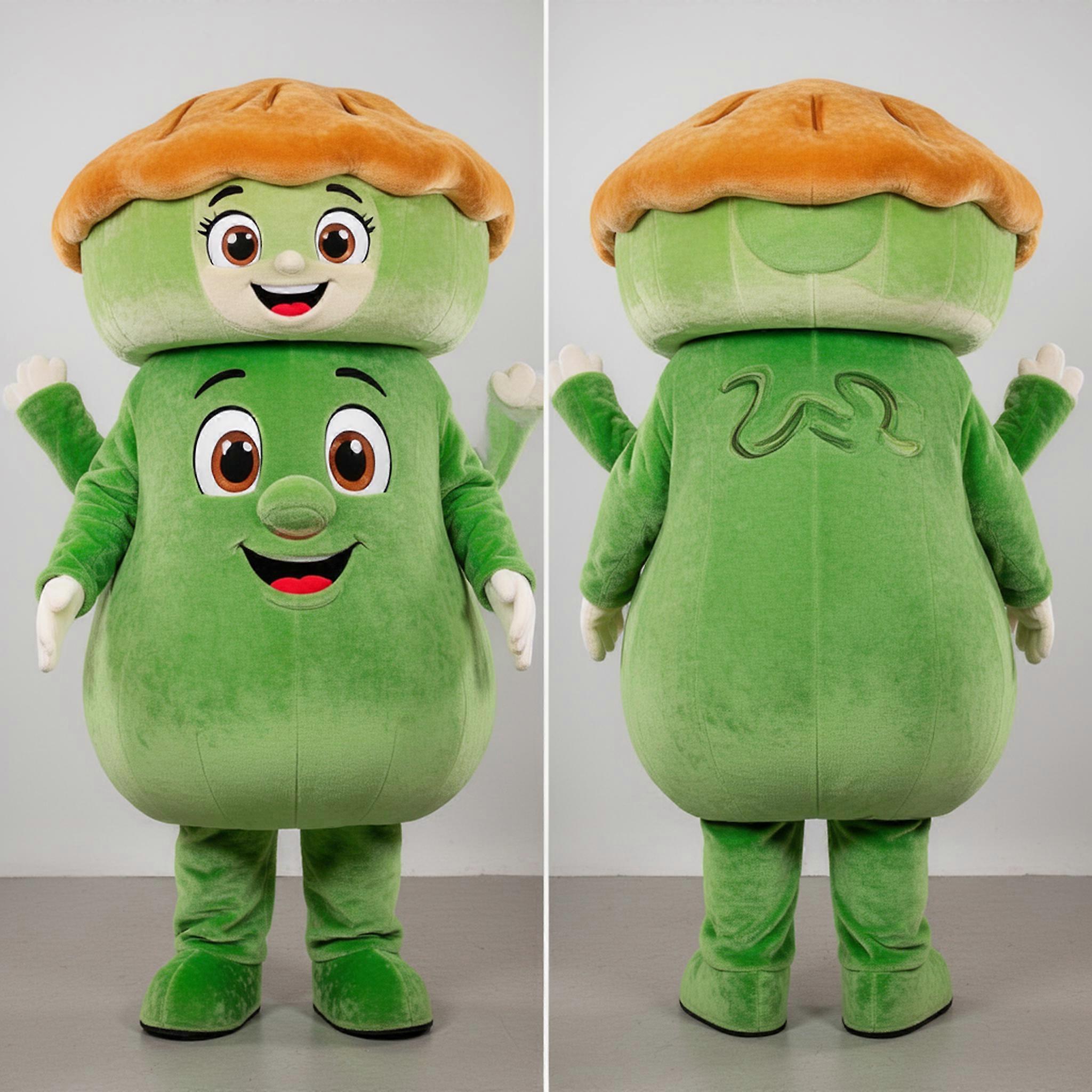 MASTICOT Emerald Padded Cartoon Shepards Pie Mascot