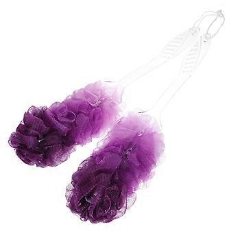 Bath Cleaning Brush Long Handle for Skin Care 2Pcs Assorted Colors