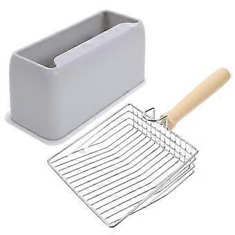 Metal Cat Litter Scoop for Home Use 2Sets Stainless Steel Durable Tool