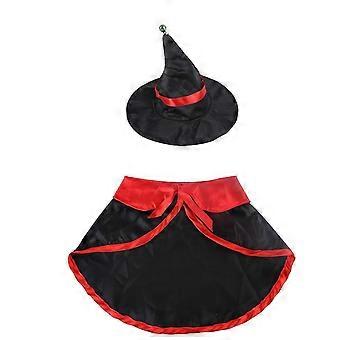 Halloween Pet Hat Dog Suit Cat Bib Cloak Hat Holiday Decoration