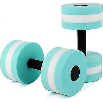 Water Dumbbells 2 Pcs, EVA Foam Water Aerobics Weights for Pool Exercise, Hydrotherapy and Fitness Training