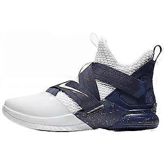 Nike Zoom Soldier 12 Lebron Mid top Basketball Shoes Marine Blue Unisex ao2910-100