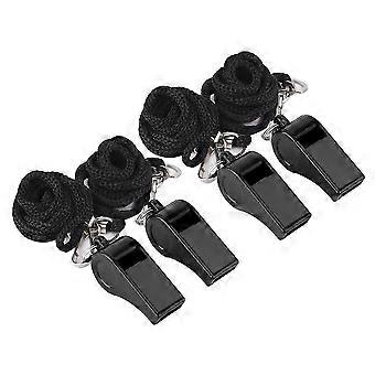 4 Pcs Sports Whistle Official Whistles Sporting Goods Whistles Lanyard Whistle Sports Safety Whistle-ckcy