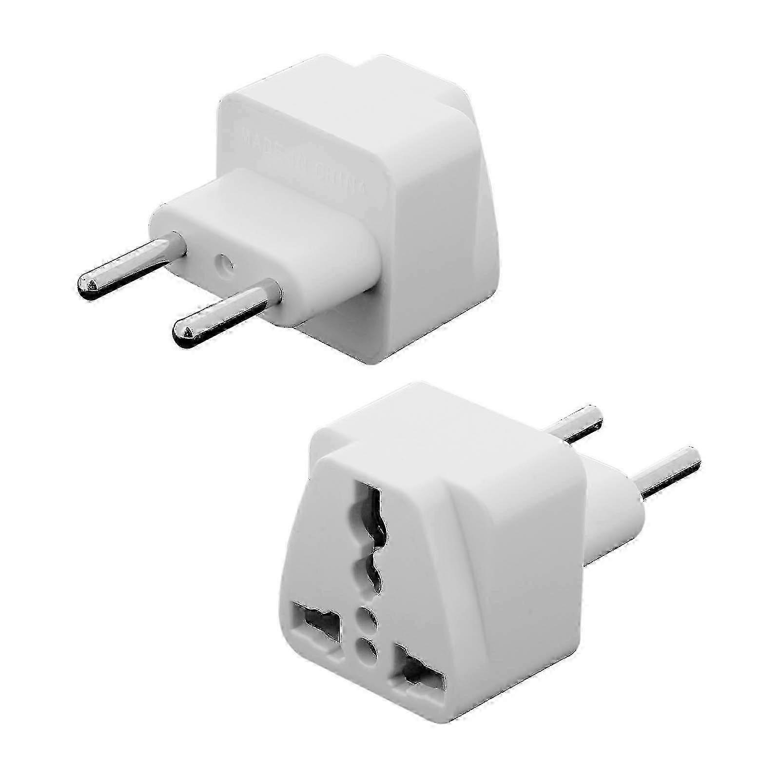 Type C Universal Adapter Compatible with US Caribbean Sockets White