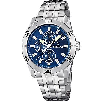 Festina sport Quartz Analogico Man Orologio con invidioso in acciaio Bracciale F16606/2