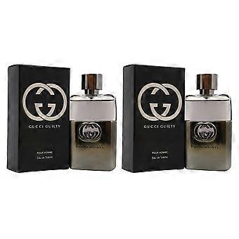 Gucci Guilty By Gucci For Men - 1.6 Oz Edt Spray - Pack Of 2