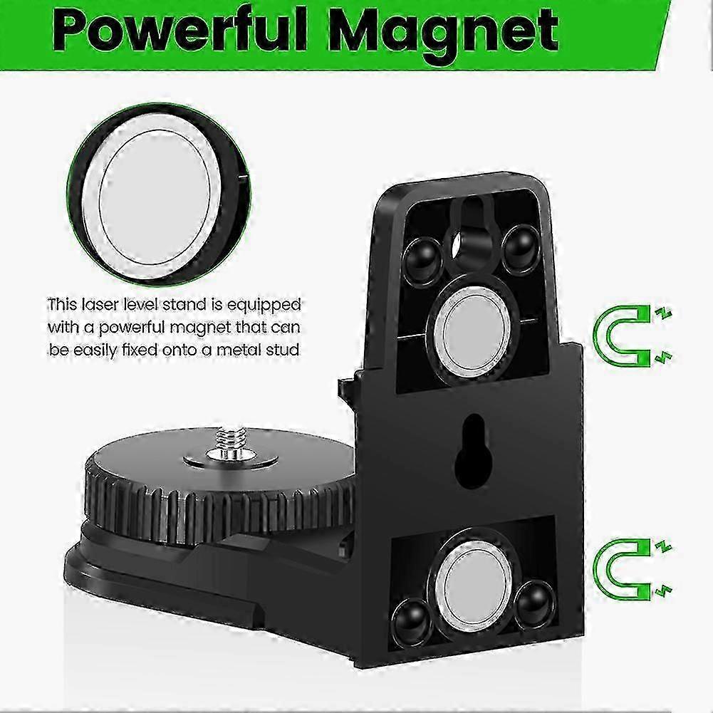 Laser Level Magnetic Bracket 360 Rotatable Level Support Bracket Portable Level Holder Light Weight Level L Bracket