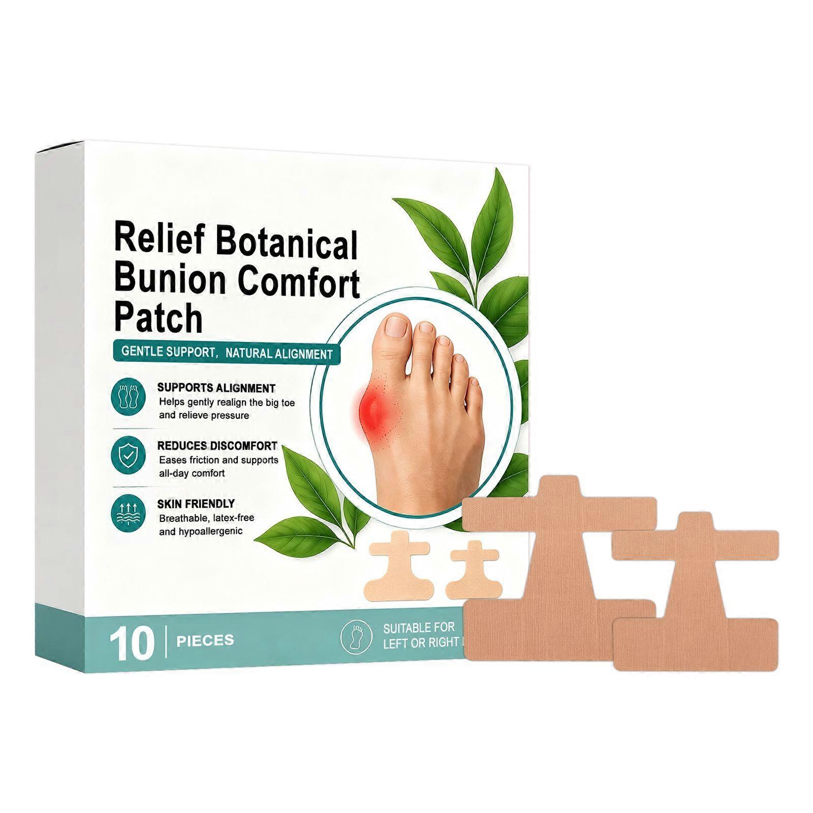 Amz Foot Thumb Support Patch Plant Extract Essence Soft Elastic Cushioning Protective Lightweight Breathable Support Patch