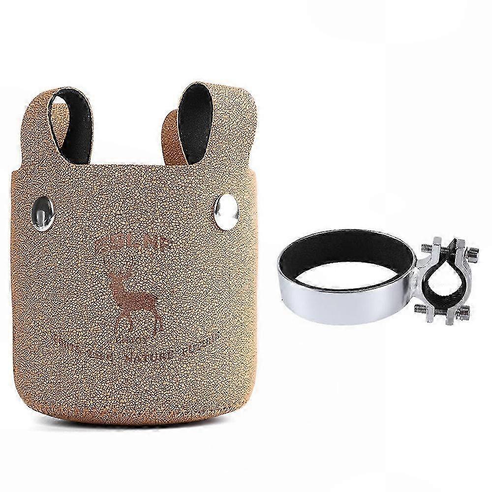 Leather-Alloy Handlebar Bottle Bracket