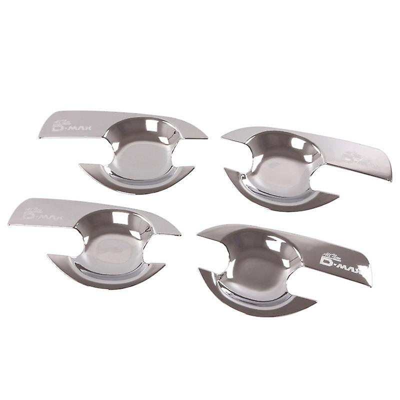 4Pcs/Set ABS Chrome Car Door Handle Bowl Cover Door Handle Bowl for D-MAX 2012-2018 2015 DMAX Acces