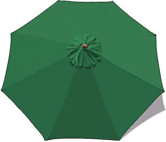 Parasol Replacement Fabric, Uv Resistant Canopy Polyester Cover For 6 Rib Standard, Cantilever, Offset Hanging Parasol1pcs-green