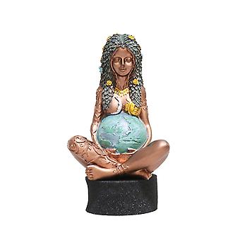 Millenial Gaia Statue Earth Mother Goddness Tes Fiti Nature Plakett Av Oberon Zell For