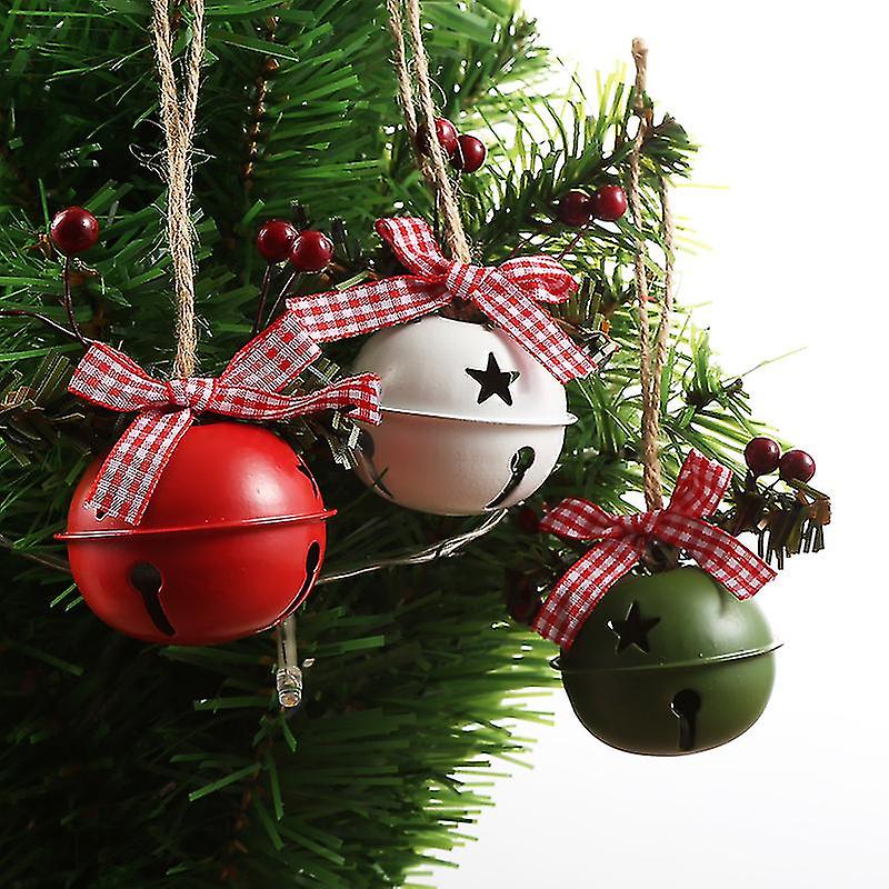 3pcs Bells Ornaments In Red