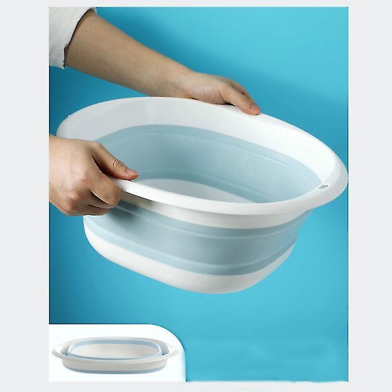 Blue S Plastic Portable Folding Wash Basins laundry Tub