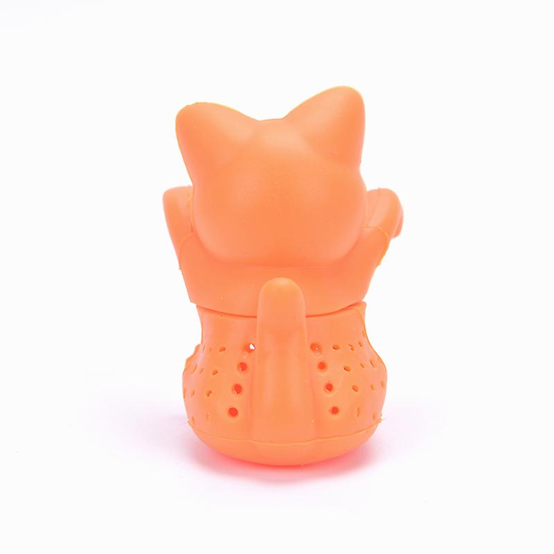Tea Bag Leaf Herbal Spice Filter Cat Shape Siliconetea Infuser Strainers Filter
