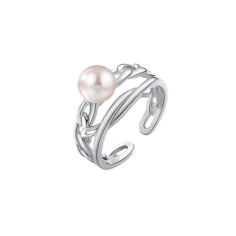S925 Sterling Silver Pearl Ring