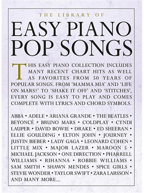 The Library Of Easy Piano Pop Songs by Hal Leonard Publishing Corporation Book Book