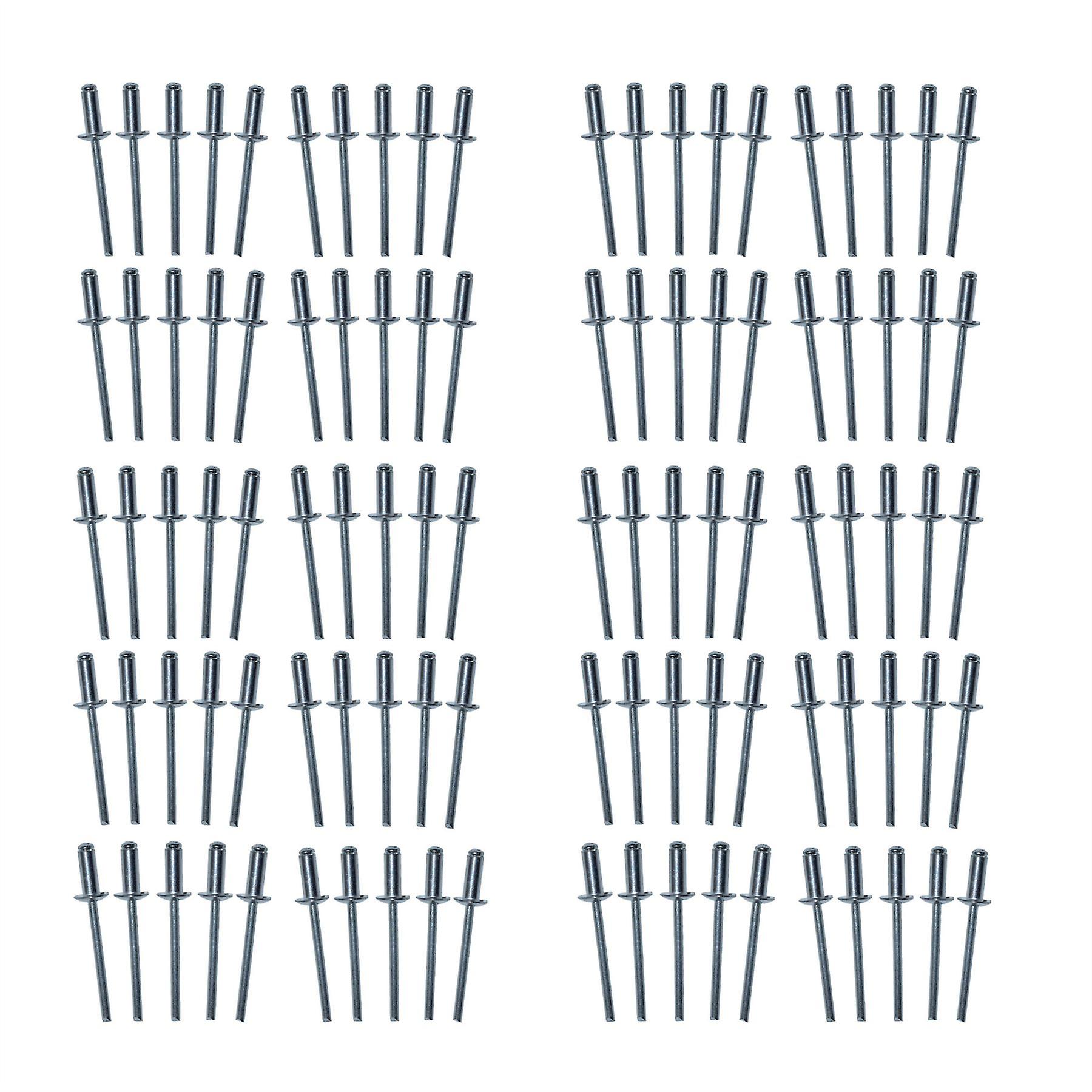 Metric Aluminium Blind Pop Pot Rivets Set Fastener Fastening 4mm x 10mm 100pc