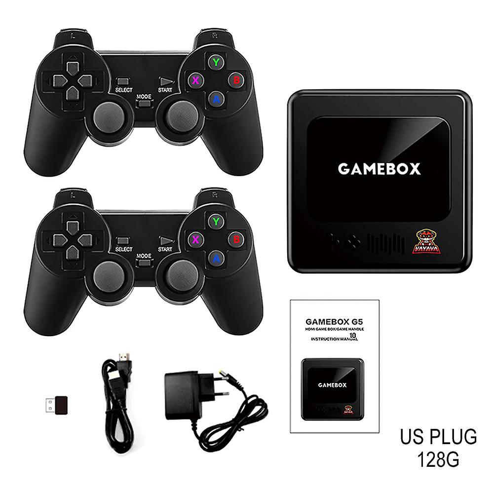 Video Game Console Set with Two Gamepads Multiple Use Medias Player TV Box for Living Room Home