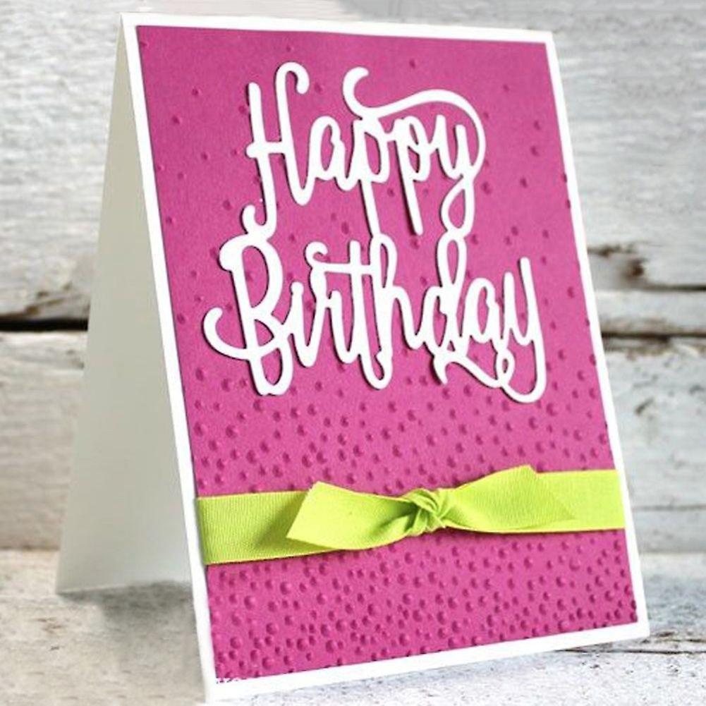 5 x Happy Birthday Frame Cutting Die Scrapbooking Photo Album Embossing DIY Tool